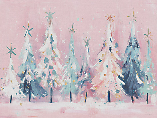 Svetlana Aleinikova SA334 - SA334 - Dream in Needles - 16x12 christmas trees,pastel,snow,winter,festive,abstract,painterly from Penny Lane