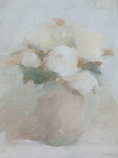 Svetlana Aleinikova SA826 - SA826 - Airy Blooms - 12x16 botanical, still life, floral, rose, vase, painterly, vintage, oil painting, neutral from Penny Lane