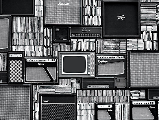 Susan Ball SB1318 - SB1318 - Vintage Amps   - 16x12 black and white, amplifiers, stacked stereos, music culture, retro TV, cassette tapes, vintage electronics, photography from Penny Lane