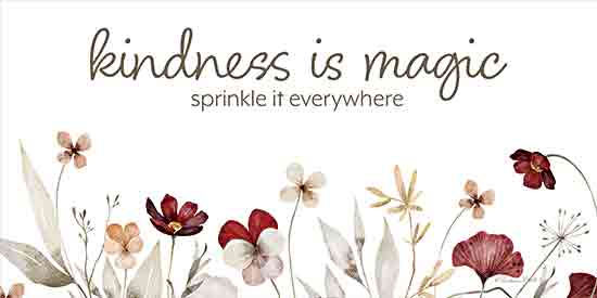 Susan Ball SB1385 - SB1385 - Kindness is Magic - 18x9 Inspirational, Kindness is Magic, Sprinkle It Everywhere, Typography, Signs, Textual Art, Flowers from Penny Lane