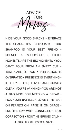 Susan Ball SB1565 - SB1565 - Advice for Moms - 9x18 mom advice, motherhood humor, family inspiration, typography print, modern farmhouse quote, positive parenting art from Penny Lane