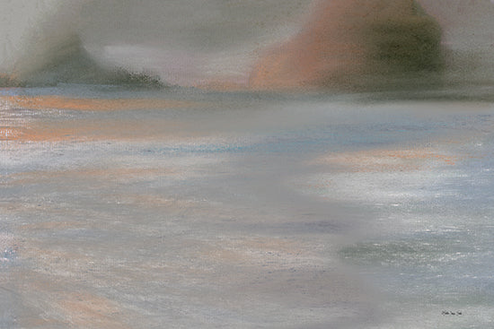 Stellar Design Studio SDS1356 - SDS1356 - Foggy Lake - 18x12 abstract seascape, soft brush strokes, pastel landscape, moody horizon, water reflection painting, tranquil scene from Penny Lane