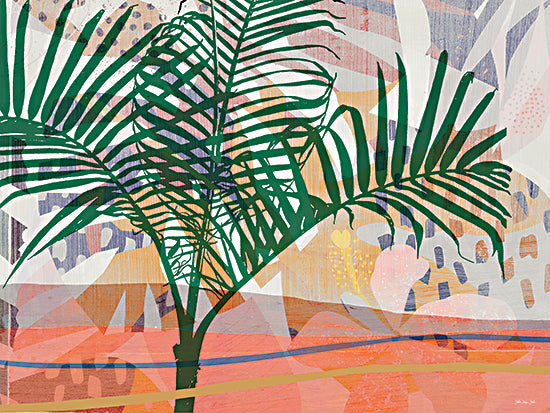 Stellar Design Studio SDS1526 - SDS1526 - Patterned Paradise 1 - 16x12 abstract tropical palm landscape colorful geometric background modern botanical art from Penny Lane