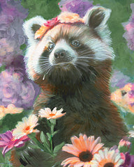 SDS1591 - Floral Raccoon - 12x16