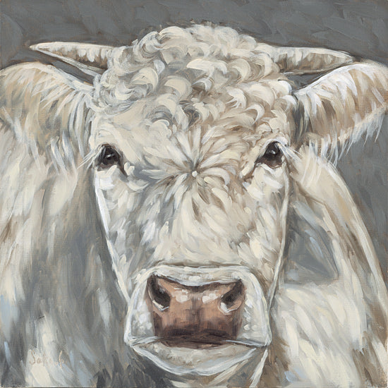 Sara G. Designs SGD283 - SGD283 - Buttercream - 12x12 cow portrait, farm animal, rustic feel, painterly brush strokes, livestock, farmhouse style from Penny Lane