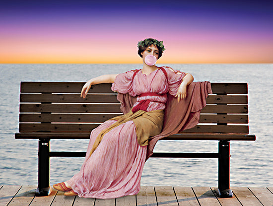 Seven Trees Design ST1235 - ST1235 - Savoring the Moment - 16x12 classical figures, jukebox, retro setting, music theme, surreal composition, modern vintage fusion, figurative art, nightlife atmosphere, pop culture remix from Penny Lane