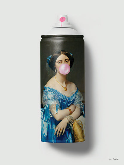 Seven Trees Design ST1245 - ST1245 - The Birth of Modernity - 12x16 spray can portrait collage, bubble gum, modern pop art from Penny Lane