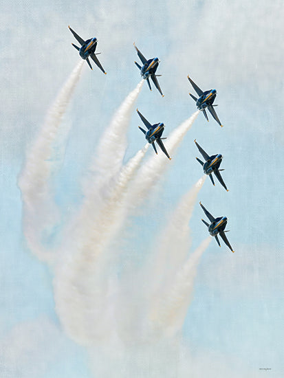 Catch A Star Fine Art STAR297 - STAR297 - Ascending Six - 12x16 fighter jet, blue angels, aviation, aircraft, runway, military jet, nose view, precision flying, airshow, sky from Penny Lane