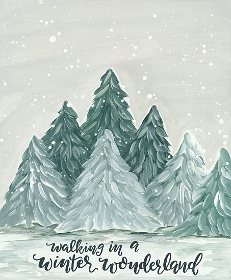 April Chavez AC155 - AC155 - Walking in a Winter Wonderland    - 12x16 Signs, Typography, Winter Wonderland, Music, Christmas, Trees from Penny Lane