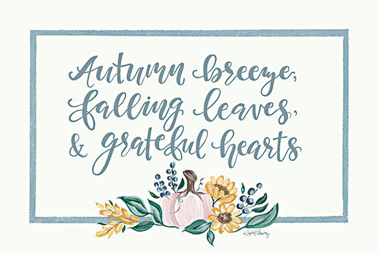 April Chavez AC180 - AC180 - Autumn Breeze - 18x12 Autumn, Grateful Hearts, Flowers, Calligraphy, Signs from Penny Lane
