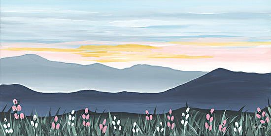 April Chavez AC201 - AC201 - Sunset Over the Blue Ridge - 20x10 Mountains, Flowers, Sunset, Landscape from Penny Lane