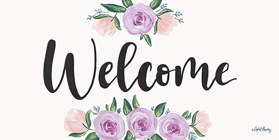 April Chavez AC207 - AC207 - Welcome    - 18x9 Inspirational, Typography, Signs, Flowers, Welcome, Spring, Cottage/Country from Penny Lane