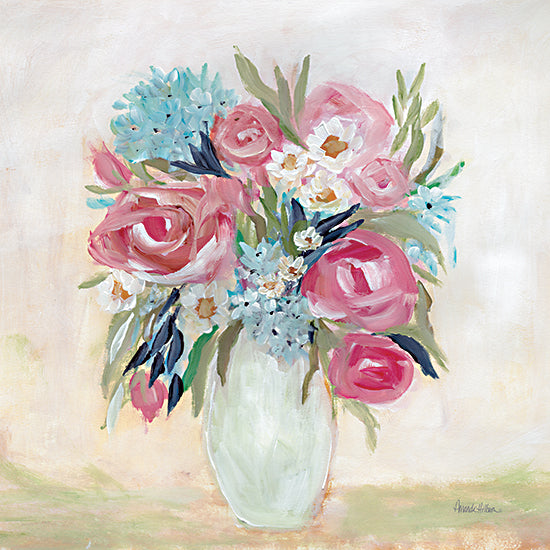 Amanda Hilburn AH157 - AH157 - Farm Market Bouquet - 12x12 Flowers, Pink Flowers, Bouquet, Vase, Greenery, Spring, Spring Flowers from Penny Lane