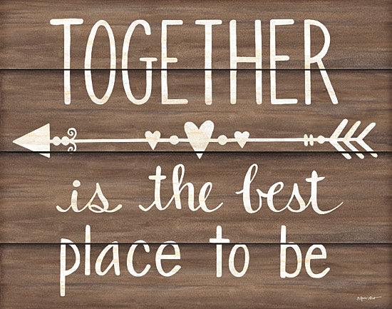 Annie LaPoint ALP1615 - Together is the Best Place to Be - Signs, Calligraphy, Arrow, Together from Penny Lane Publishing