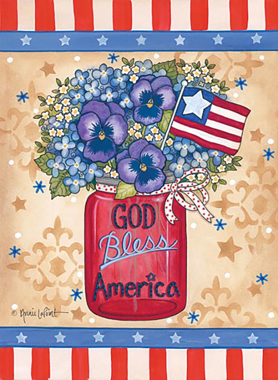 Annie LaPoint Licensing ALP1691 - ALP1691 - God Bless America Patriotic Jar - 0  from Penny Lane