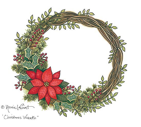 Annie LaPoint Licensing ALP1763 - ALP1763 - Christmas Wreath - 0  from Penny Lane