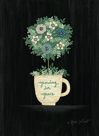 Annie LaPoint ALP1962 - ALP1962 - Growing in Grace - 12x16 Coffee Cup, Wreath, Flowers, Greenery, Kitchen, Growing in Grace from Penny Lane