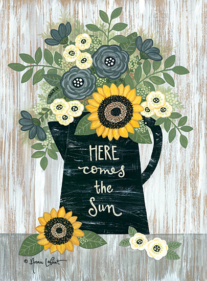Annie LaPoint ALP1967 - ALP1967 - Here Comes the Sun - 12x16 Here Comes the Sun, Pitcher, Sunflowers, Flowers, Botanical, Signs from Penny Lane