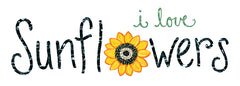ALP1969 - I Love Sunflowers - 18x6