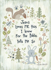ALP1982 - Jesus Loves Me - Woodland - 12x16