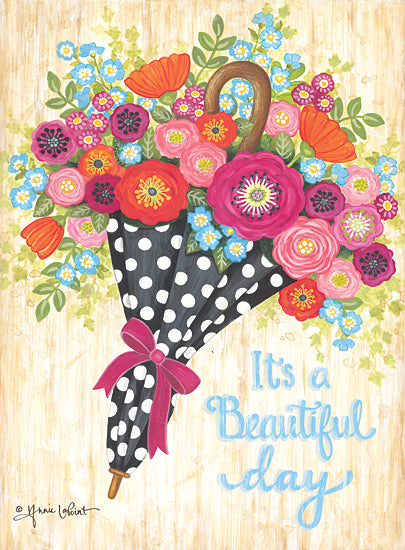 Annie LaPoint ALP2039 - ALP2039 - Polka Dot Blooms - 12x16 Umbrella, Flowers, It's a Beautiful Day, Spring, Signs from Penny Lane