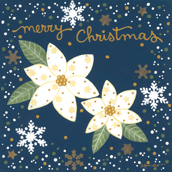 Annie LaPoint ALP2049 - ALP2049 - Silent Night Poinsettias - 12x12 Holidays, Christmas, Poinsettias, Flowers, Snowflakes from Penny Lane