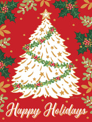 ALP2052 - Happy Holidays Christmas Tree - 12x16