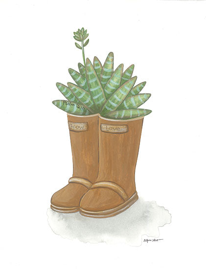 Annie LaPoint ALP2068 - ALP2068 - Garden Boots Cactus - 12x16 Cactus, Boots, Still Life, Southwestern from Penny Lane