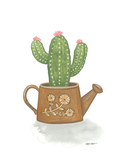Annie LaPoint ALP2071 - ALP2071 - Watering Can Cactus - 12x16 Cactus, Planter, Southwestern, Watering Can from Penny Lane