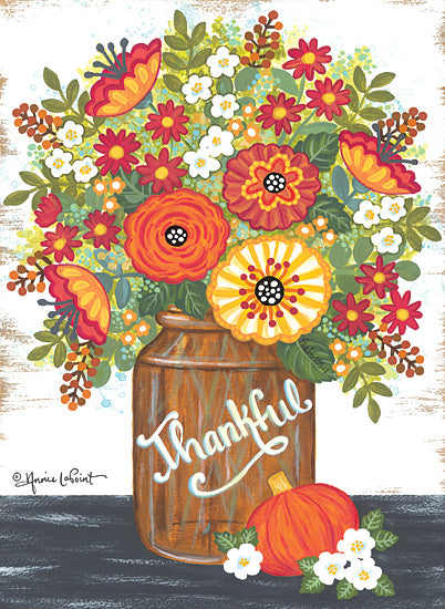 Annie LaPoint ALP2072 - ALP2072 - Thankful Bouquet - 12x16 Flowers, Fall Flowers, Milk Can, Country, Thankful, Fall, Autumn, Pumpkins, Bouquet from Penny Lane