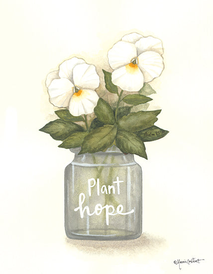 Annie LaPoint ALP2082 - ALP2082 - Plant Hope Pansies - 12x16 Plant Hope, Pansies, Flowers, Glass Jar, Motivational, Signs from Penny Lane