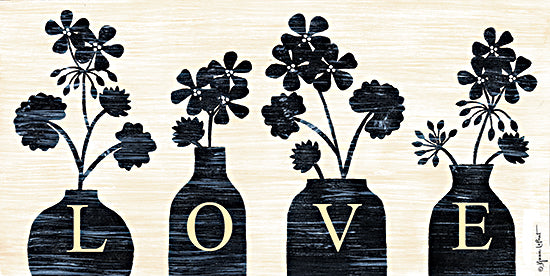 Annie LaPoint ALP2181 - ALP2181 - Love - 18x9 Still Life, Flowers, Potted Flowers, Love, Typography, Stencils, Cottage/Country from Penny Lane