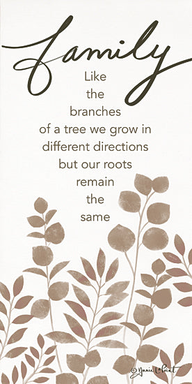 Annie LaPoint ALP2211 - ALP2211 - Family Like Branches - 9x18 Inspirational, Family, Family Like the Branches of a Tree, Typography, Signs, Textual Art, Leaves, Greenery from Penny Lane