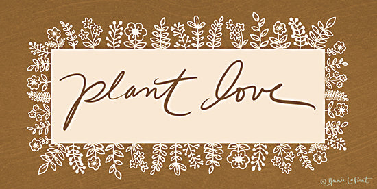Annie LaPoint ALP2270 - ALP2270 - Plant Love - 18x9 Inspirational, Plant Love, Typography, Signs, Flowers, Leaves, Banner, Textual Art from Penny Lane