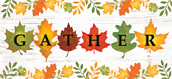 Annie LaPoint ALP2274 - ALP2274 - Gather Leaves - 18x9 Fall, Gather, Typography, Signs, Textual Art, Leaves, Decorative from Penny Lane