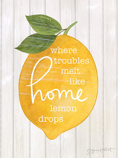 Annie LaPoint ALP2284 - ALP2284 - Where Troubles Melt - 12x16 Inspirational, Home, Where Troubles Melt Like Lemon Drops, Typography, Signs, Textual Art, Lemon from Penny Lane