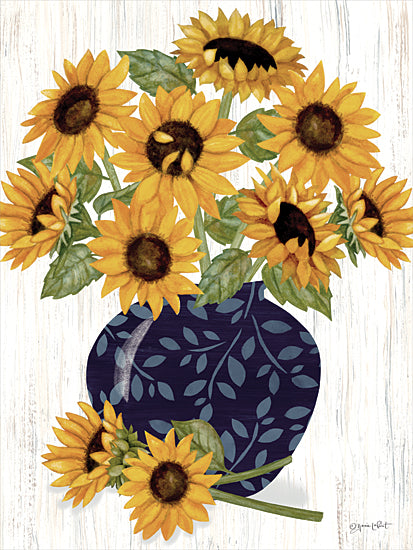 Annie LaPoint ALP2428 - ALP2428 - Sunny Days - 12x16 Flowers, Sunflowers, Fall, Fall Flowers, Vase, Wood Grain Background from Penny Lane