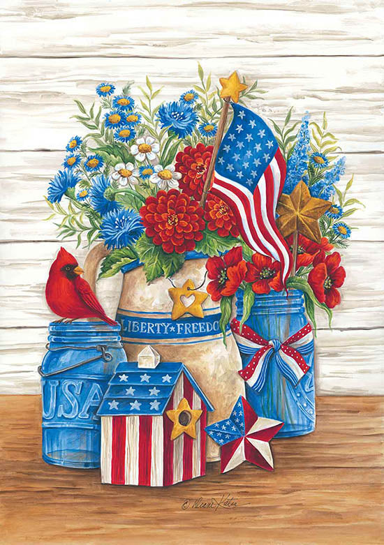 Diane Kater Licensing ART1101 - ART1101 - Liberty and Freedom Crock Still Life - 0  from Penny Lane