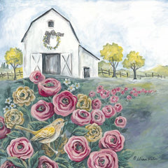 ART1132 - Pink Flower Field - 12x12