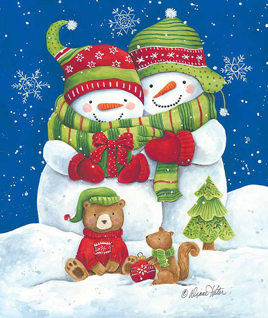 Diane Kater Licensing ART1146 - ART1146 - Snow Couple and Friends - 0  from Penny Lane