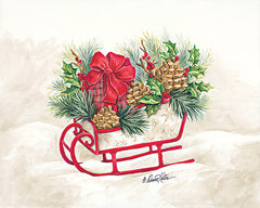 ART1186 - Christmas Lodge Sleigh - 16x12