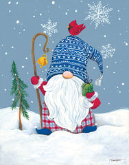 ART1204 - Snowy Gnome with Present - 12x16