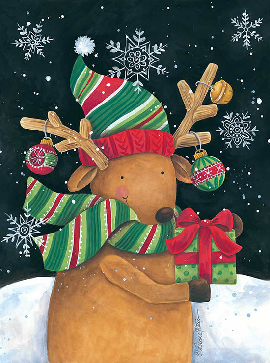 Diane Kater Licensing ART1234 - ART1234 - Reindeer with Present - 0  from Penny Lane