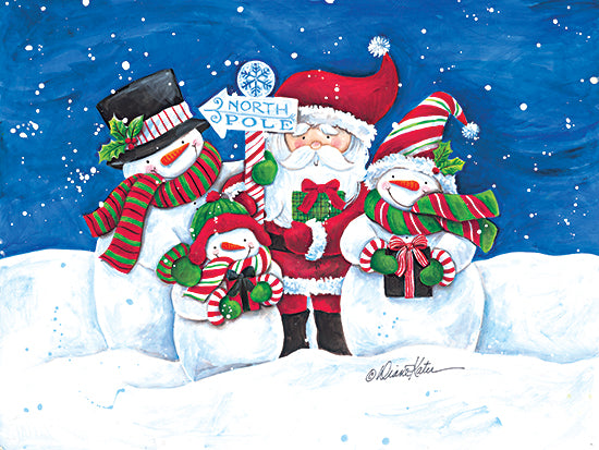 Diane Kater ART1280 - ART1280 - North Pole Friends - 16x12 Christmas, Holidays, Santa Claus, Snowmen, North Pole, Winter from Penny Lane