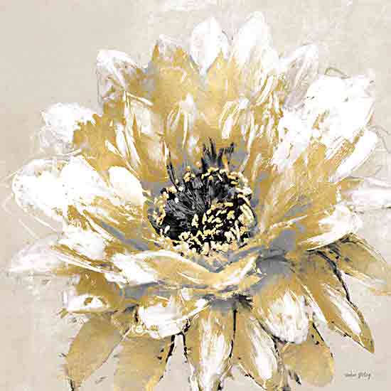 Amber Sterling AS173 - AS173 - Floral Dreamscape II     - 12x12 Flower, White, Gold, Petals from Penny Lane