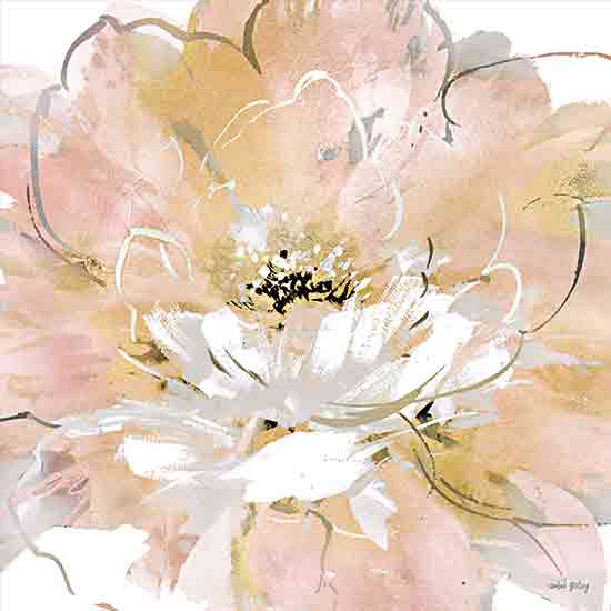 Amber Sterling AS175 - AS175 - Floral Dreamscape IV     - 12x12 Flower, White, Pink, Gold, Petals from Penny Lane