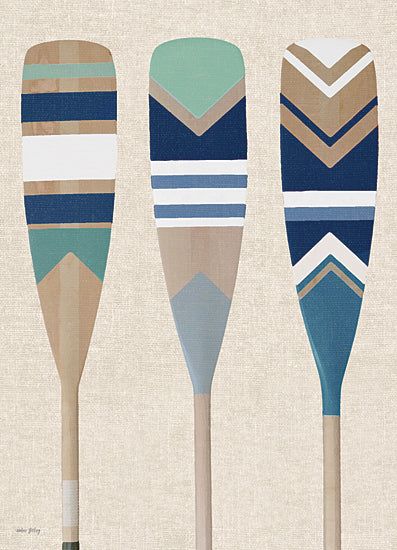 Amber Sterling AS225 - AS225 - Painted Paddles II - 12x16 Coastal, Paddles, Patterns, Three Paddles from Penny Lane