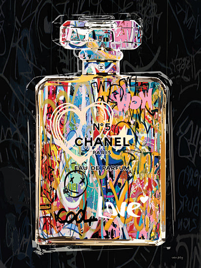 Amber Sterling AS241 - AS241 - Cool Love - 12x16 Fashion, Graffiti, Chanel No. 5, Perfume, Iconic, Rainbow Colors from Penny Lane