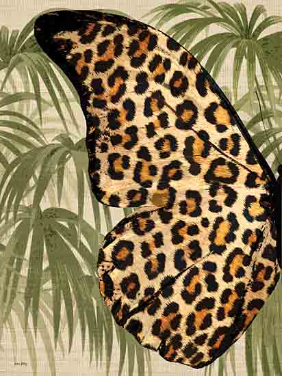 Amber Sterling AS269 - AS269 - Leopard Tropical Butterfly I - 12x16 Tropical, Whimsical, Leopard, Butterfly, Trees, Palm Trees, Jungle, Diptych from Penny Lane