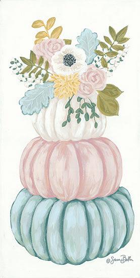 Sara Baker BAKE157 - BAKE157 - Floral Pumpkins - 9x18 Pumpkins, Flowers, Greenery from Penny Lane